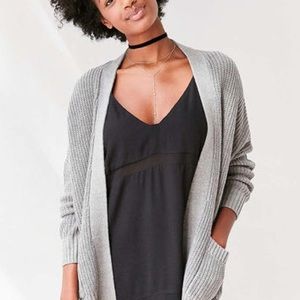 BDG Parker Cardigan Light Gray